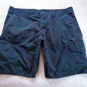 Men's Nike Shorts Size 38 Camo Green & Navy Cargo